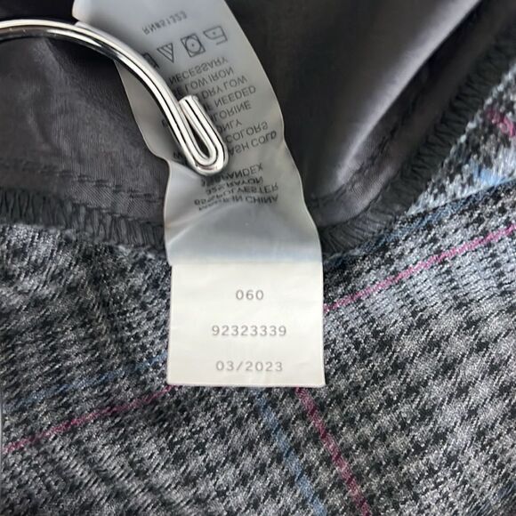 NWOT Vince Camuto Wide Leg Plaid Trouser Pants Dark Grey Plus Size 20W - Picture 9 of 14